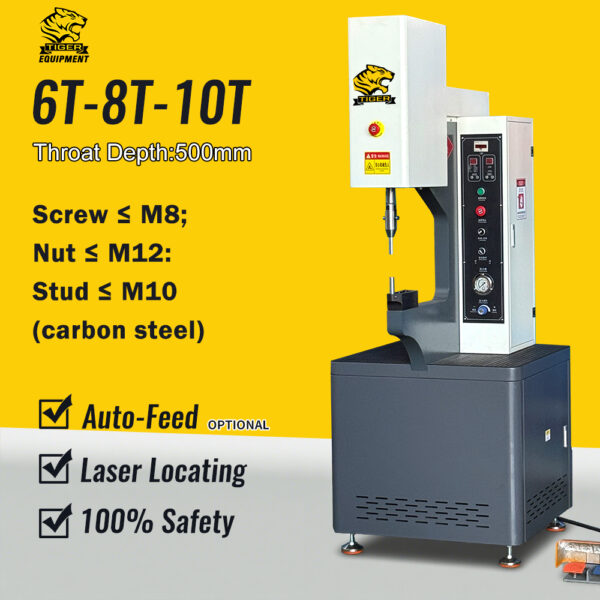 Metal Inserting Machine 80KN fastener insertion machine tool Sheet Metal clinching Riveting ...