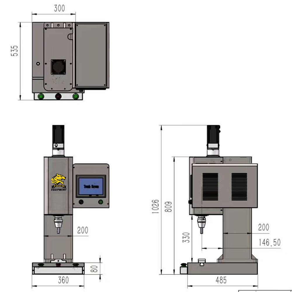 Servo Electric Orbital Riveting Tool Riveting Machines with Smart ...