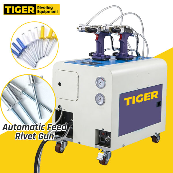 Auto Feed Rivet Gun TIGER Pneumatic Auto Feed Blind Rivet Gun Tool Riveter