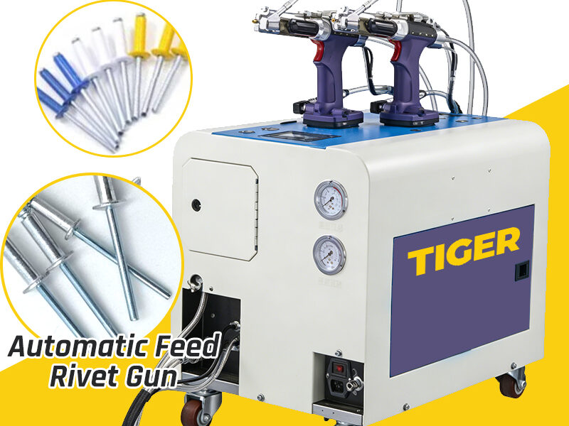 TIGER Pneumatic Auto Feed Blind Rivet Gun Tool Riveter