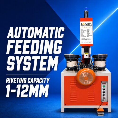Pot handle riveting (1) TAIGER Cookware pot handle Hydraulic Riveting Machine with automatic feeding