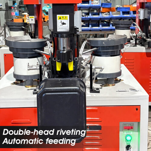 Riveting-machine12 TAIGER Cookware pot handle Hydraulic Riveting Machine with automatic feeding