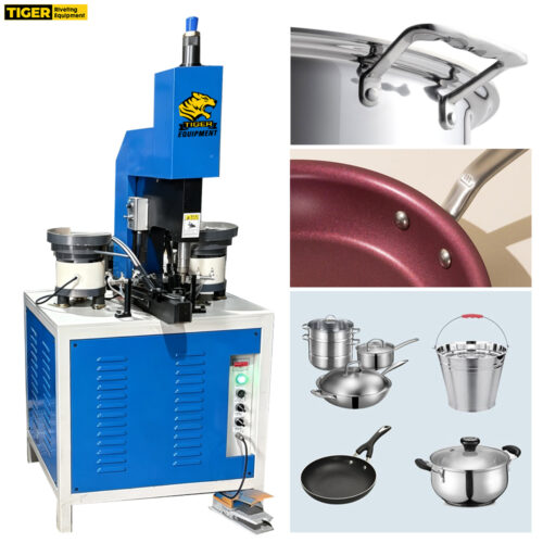 TAIGER Customization Hydraulic Double-head riveting machine For Cookware