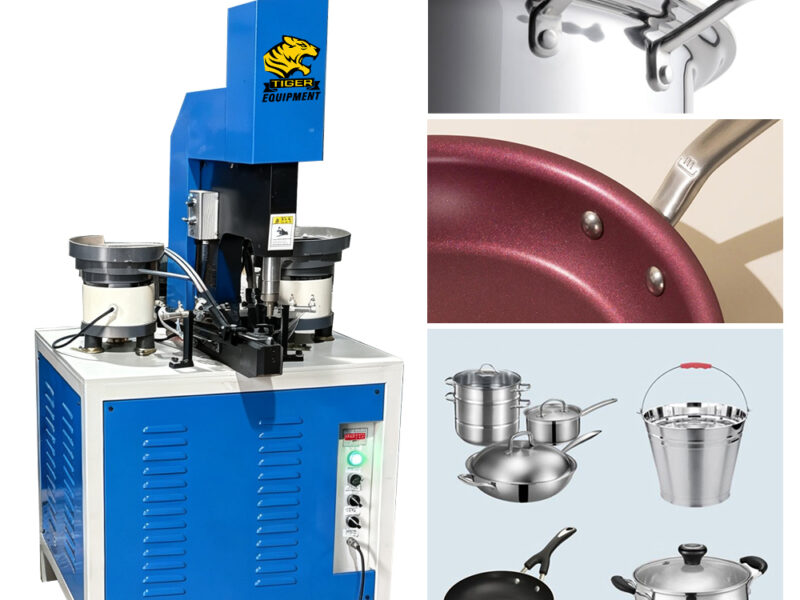 TAIGER Customization Hydraulic Double-head riveting machine For Cookware